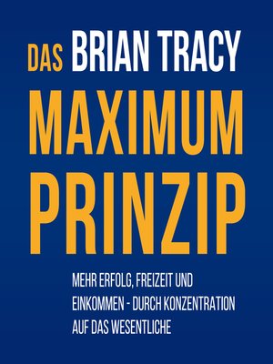 cover image of Das Maximum-Prinzip